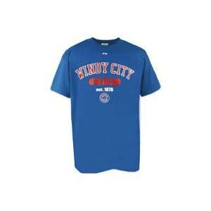  Chicago Cubs Windy City Majestic City Nickname T Shirt 