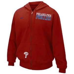   Phillies Red Turn Full Zip Hoody Sweatshirt