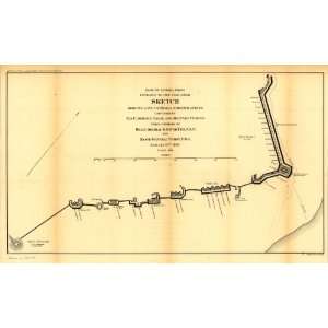  1865 Civil War map of Fort Fisher, North Carolina: Home 