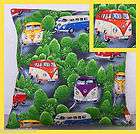 new nutex beautiful vw camper vans cotton fabric cushion cover