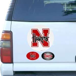  NCAA Nebraska Cornhuskers 3 Pack Magnet Set: Automotive