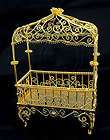 Victorian White Wire Bedroom Bed Canopy 1:12 Dolls House Dollhouse 