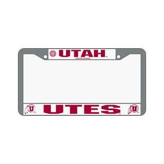  Utah Utes Chrome License Plate Frame **: Sports & Outdoors