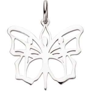   Butterfly Ballet Pendant/Charm 15.00X14.00 mm CleverEve Jewelry