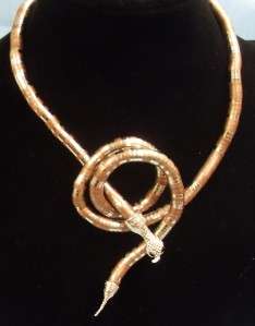   Snake Jewelry Necklace Bracelet Twistable Design Scarf Holder BSH36