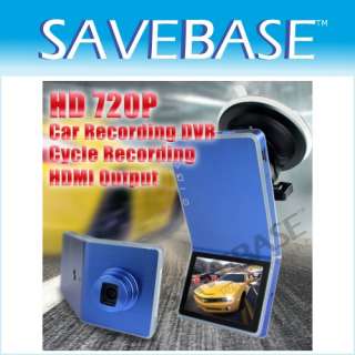 Mini Car Cam DVR Camcorder With HD 720P 120° Wide Angle Lens 2.4 LCD 