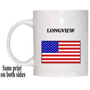  US Flag   Longview, Texas (TX) Mug 