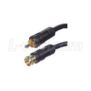    RG59A Coaxial Cable, RCA Male / F Male, 1.0 ft Electronics