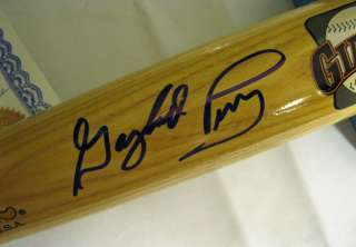  Autographed Cooperstown Bat w/COA 1991 San Fancisco Giants HOF  