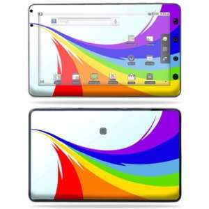  Decal Cover for ViewSonic ViewPad 7 Tablet Rainbow Flood: Electronics