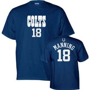  Peyton Manning Reebok Name and Number Indianapolis Colts T 