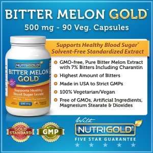 Bitter Melon GOLD   Concentrated Pure Extract   500 mg (90 vegicaps)