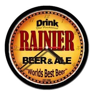 RAINIER beer and ale cerveza wall clock
