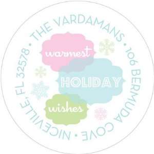   Address Labels (Warmest Holiday Wishes Pastel): Office Products