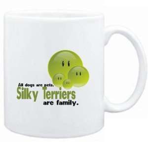    Mug White FAMILY DOG Silky Terriers Dogs: Sports & Outdoors