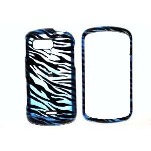  Blue with Black Zebra Stripe Samsung Moment M900 Snap on 