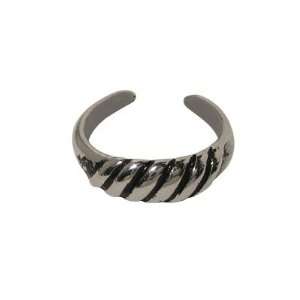  Silver Plated Unique Design Toe Ring: Jewelry