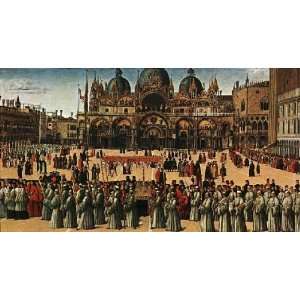    Procession in Piazza S Marco, By Bellini Gentile 