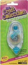 New VELLUM RUNNER Permanent Clear Invisible Adhesive Tape Roller 