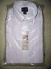NWT Jos A Bank Classic Collection White/Blue pinstripe Easy Care Size 