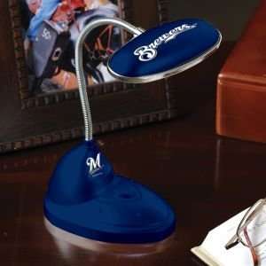  MILWAUKEE BREWERS 12 IN LED DESK LAMP: Home Improvement