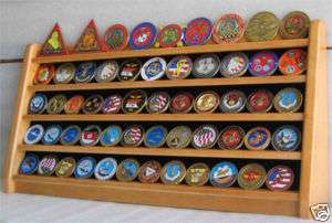 Military Challenge Coin Display Rack Stand Case Holder  