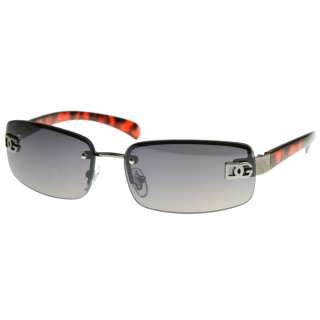DG Eyewear Womens Fashion Color Rimless Lightweight DG Sunglasses 