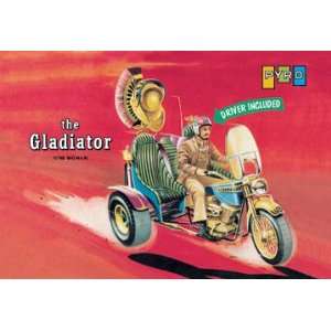  The Gladiator   Driver Included 12x18 Giclee on canvas 