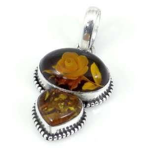  3.80 Gm Natural 50 Million Years Old Amber 925 Silver 