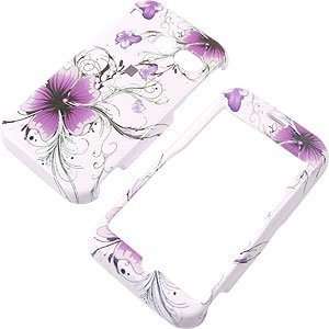  Elegant Flowers Purple Shield Protector Case for Sanyo SCP 