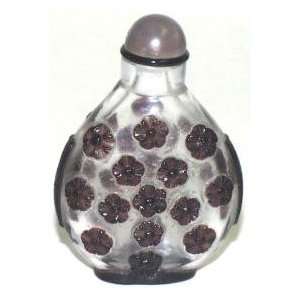  Flowers ~ Peking Glass Snuff Bottle