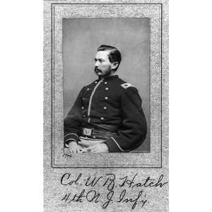  W.B. Hatch,Colonel 4th N.J. Infantry,American Civil War 
