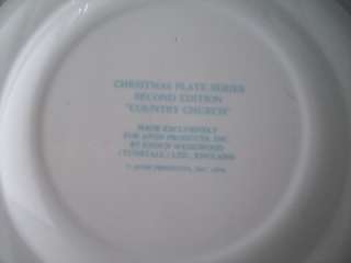 AVON COUNTRY CHURCH CHRISTMAS 1974 PLATE 2ND EDITION  