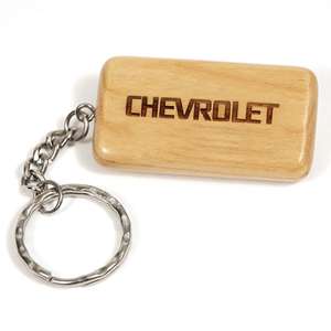 Free Personalized Engraved MAPLE WOOD KEY CHAIN RING Plus Free 
