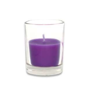   : Purple Round Glass Votive Candles (96pcs/Case) Bulk: Home & Kitchen