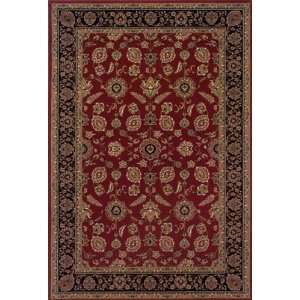   Red Floral Machine Made Area Rug 4.00 x 6.00.