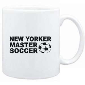  Mug White  New Yorker SOCCER MASTER  Usa States Sports 