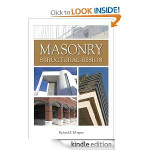 Masonry Structural Design: Richard E. Klingner:  Kindle 