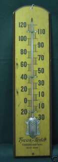 TYCOS   TAYLOR WOODEN ADVERTISING THERMOMETER  