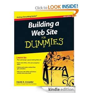 Building a Web Site For Dummies David A. Crowder  Kindle 