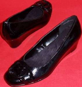 NEW Womens OLGA Black Wedge Heel Slip On Casual/Dress Shoes size 7.5 