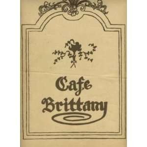   Cafe Brittany Menu +++ St Thomas Virgin Islands 1970 