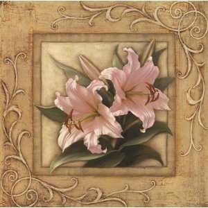  Pretty In Pink Lilies Poster Print: Home & Kitchen