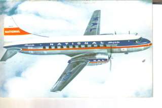 National Airlines Convair 340 airplane photo postcard  
