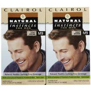   Instincts for Men Hair Color, Light Brown (M9): Health & Personal Care
