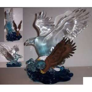  Eagle with Clear Resin Head Figurine 