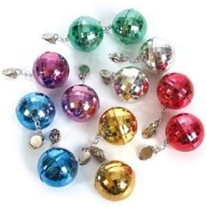  Disco Ball Clip on Earrings (12 Sets) Toys & Games