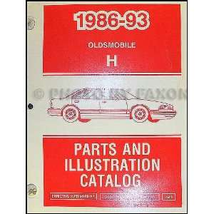    1986 93 Oldsmobile 88 Parts Book Original Oldsmobile Books
