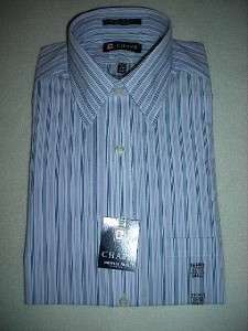 CHAPS Mens White w/PinStripe Casual Dress Shirt~$42~NWT  