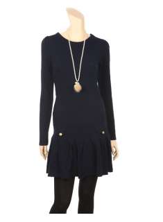 Runway Chic & Cozy Girlish Gorgeous Flare Cable Knit Sweater Dress